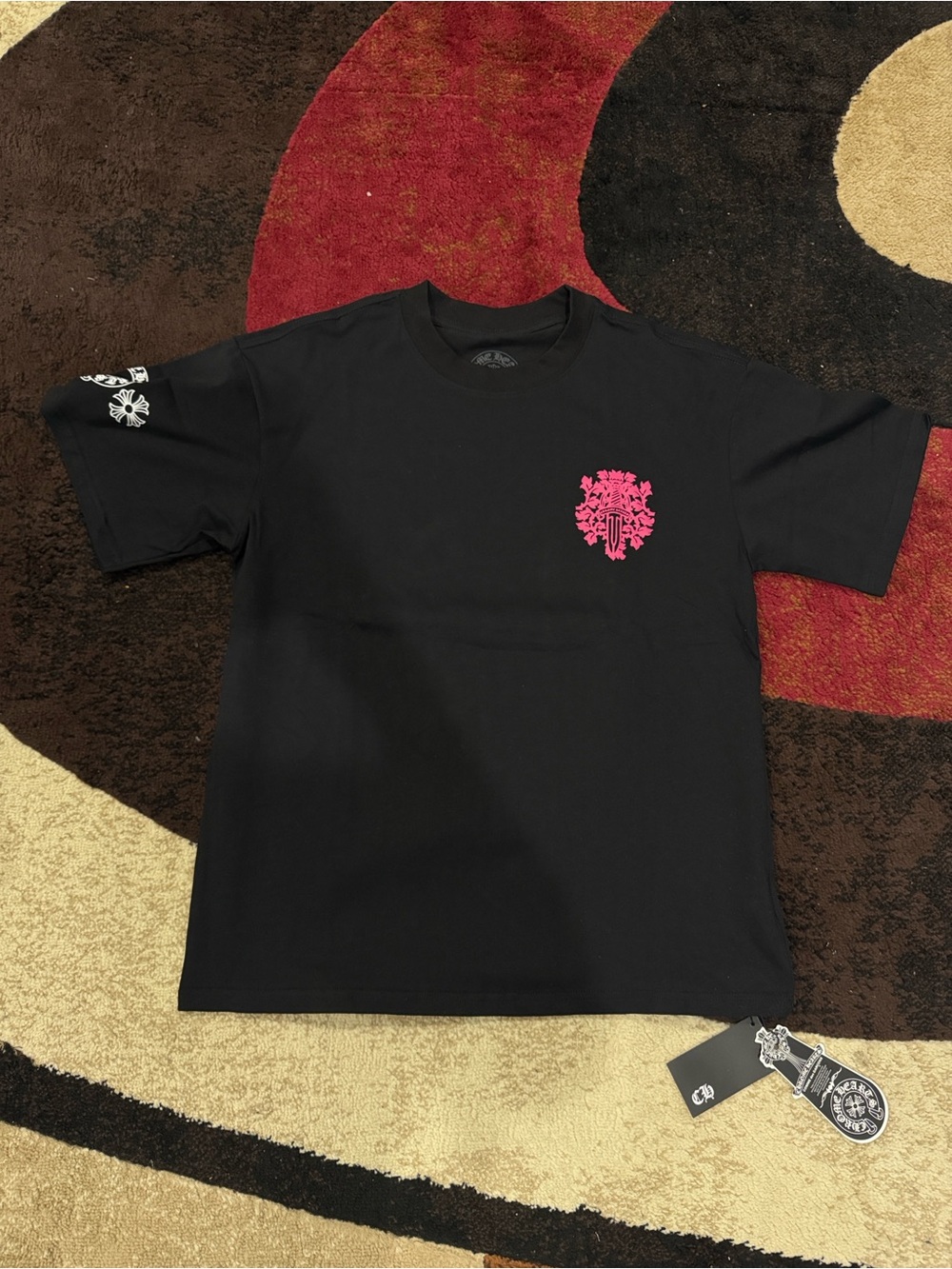 Chrome Hearts White / Pink Dagger Tee – Size Medium (Brand New) - Picture 4 of 7
